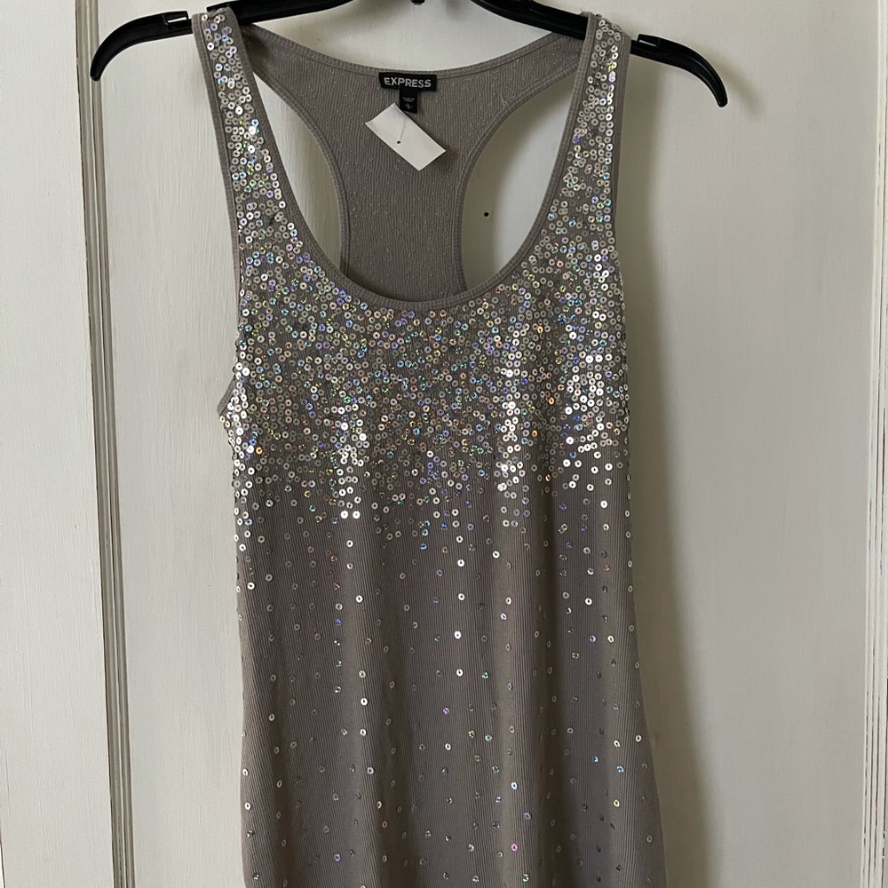 Sequined Tank Top